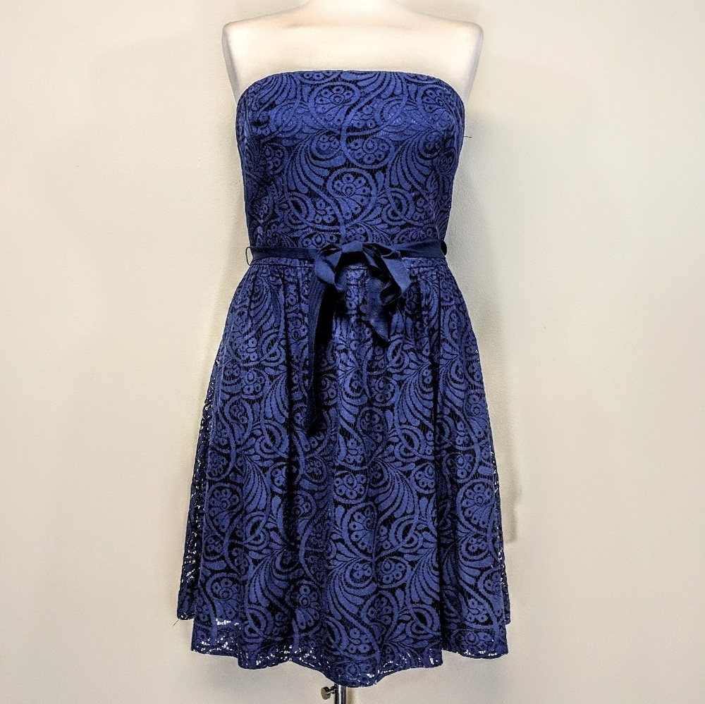 Trina Turk Strapless Lace Dress